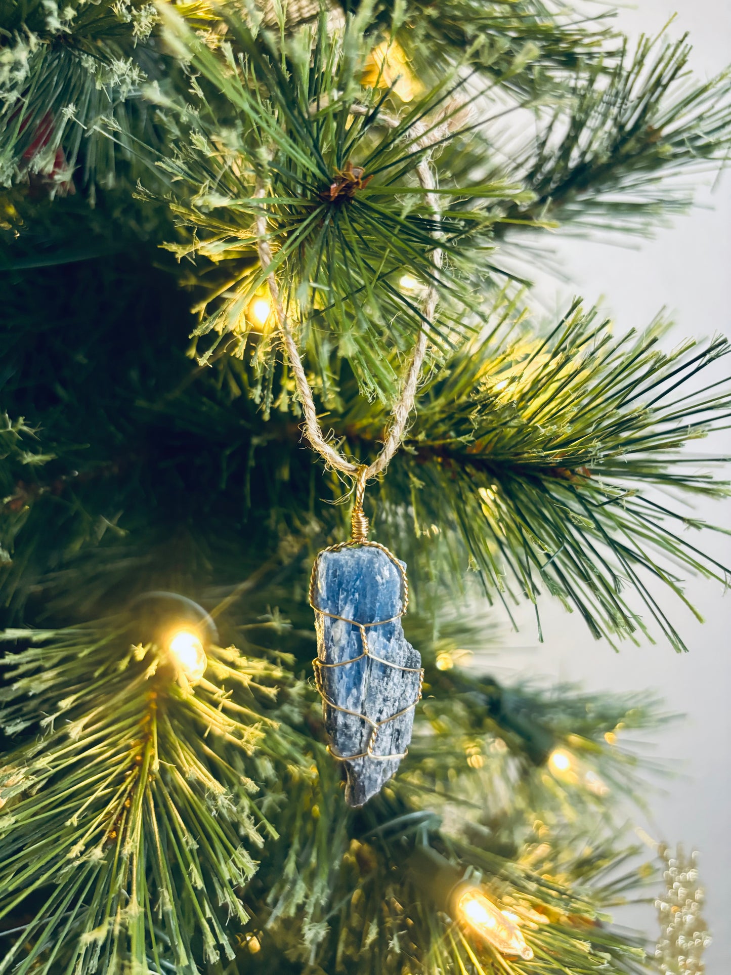 Blue Kyanite Crystal Ornament