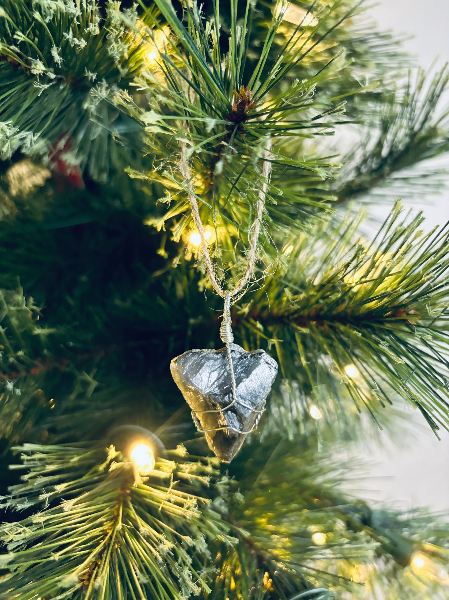 Raw Labradorite Crystal Ornament