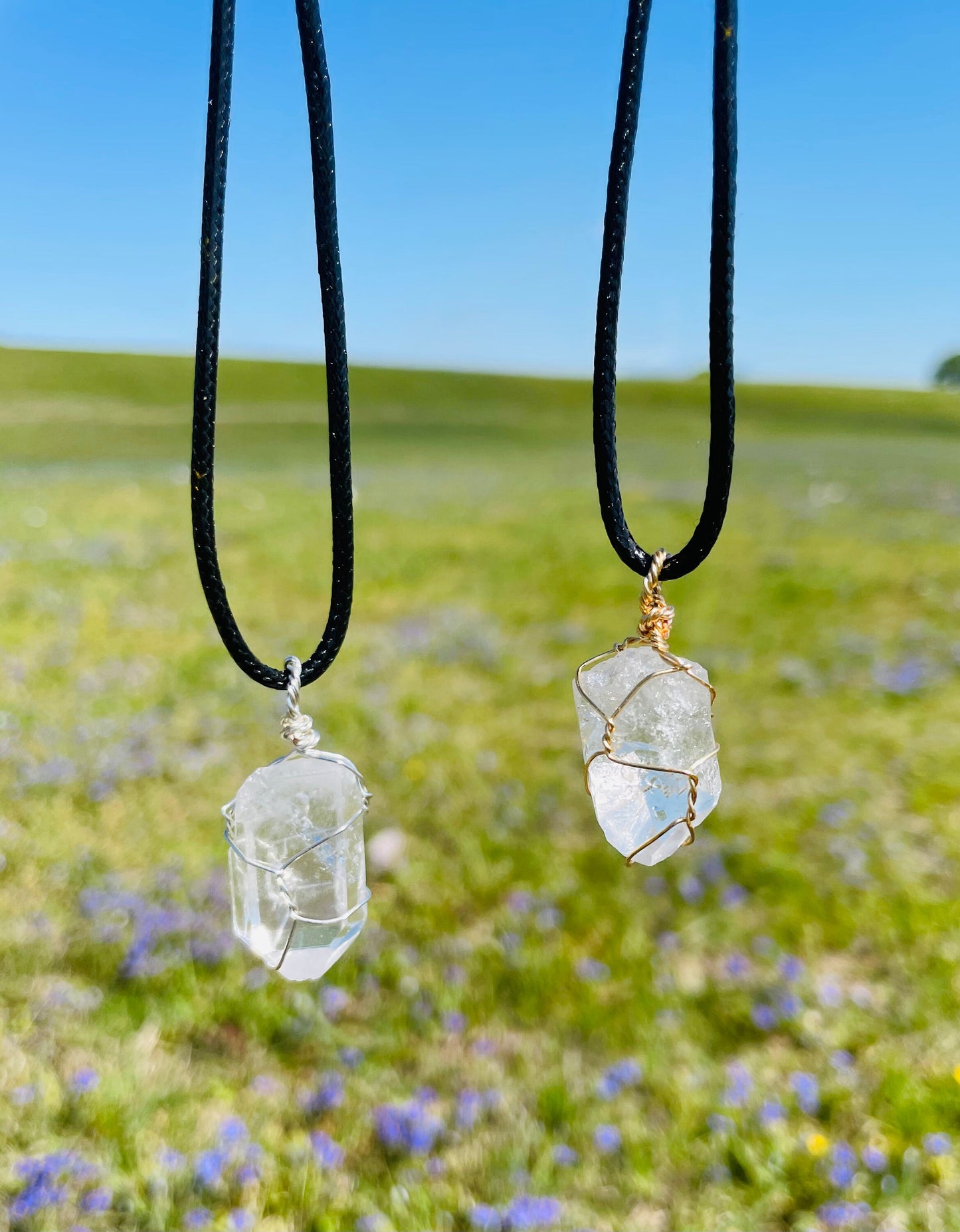 Clear Quartz Crystal Necklace - Custom