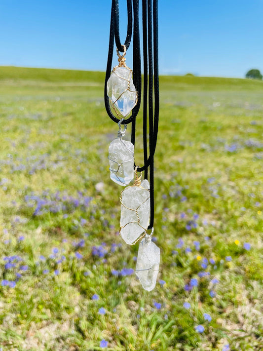 Clear Quartz Crystal Necklace - Custom