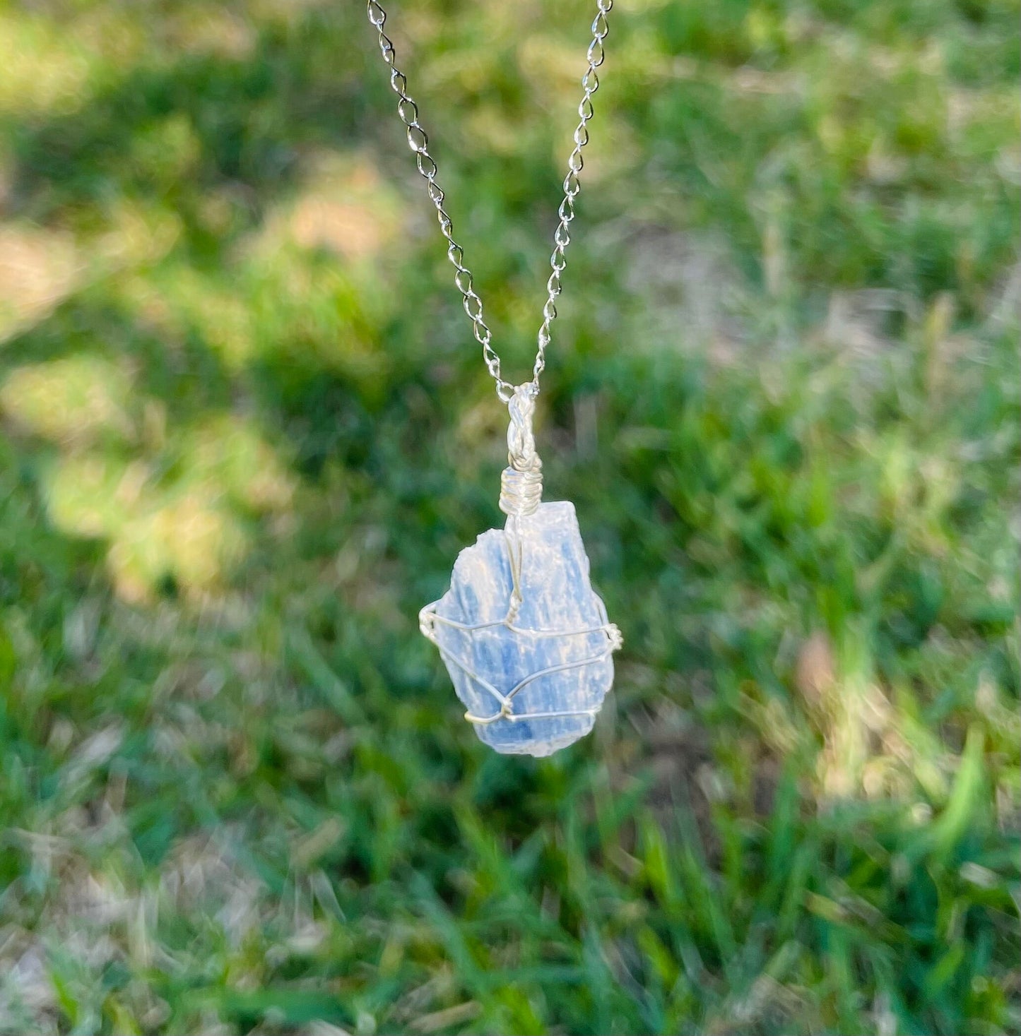 Raw Blue Kyanite Necklace - Custom