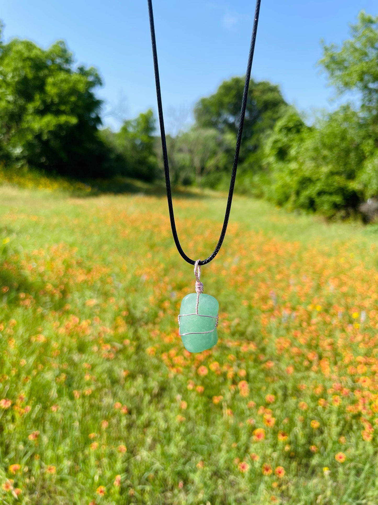 Tumbled Green Aventurine Necklace - Custom
