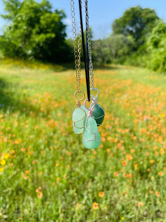 Tumbled Green Aventurine Necklace - Custom