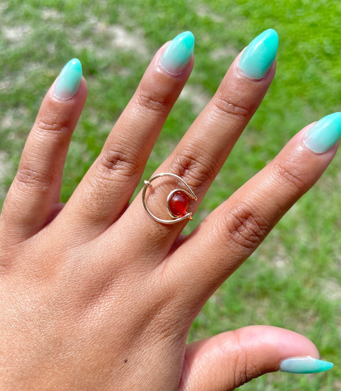 Crystal Moon Ring - Custom