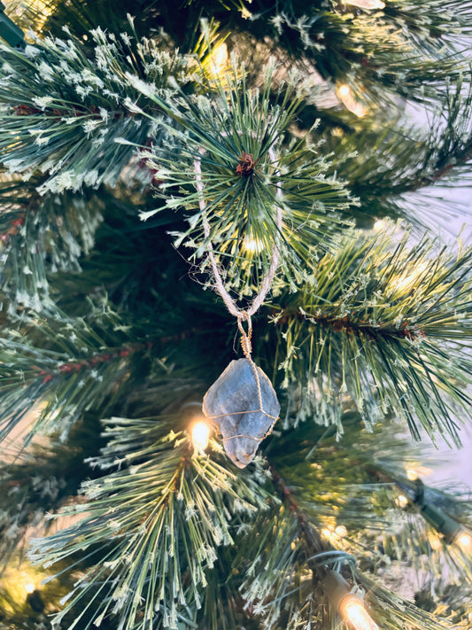 Raw Labradorite Crystal Ornament