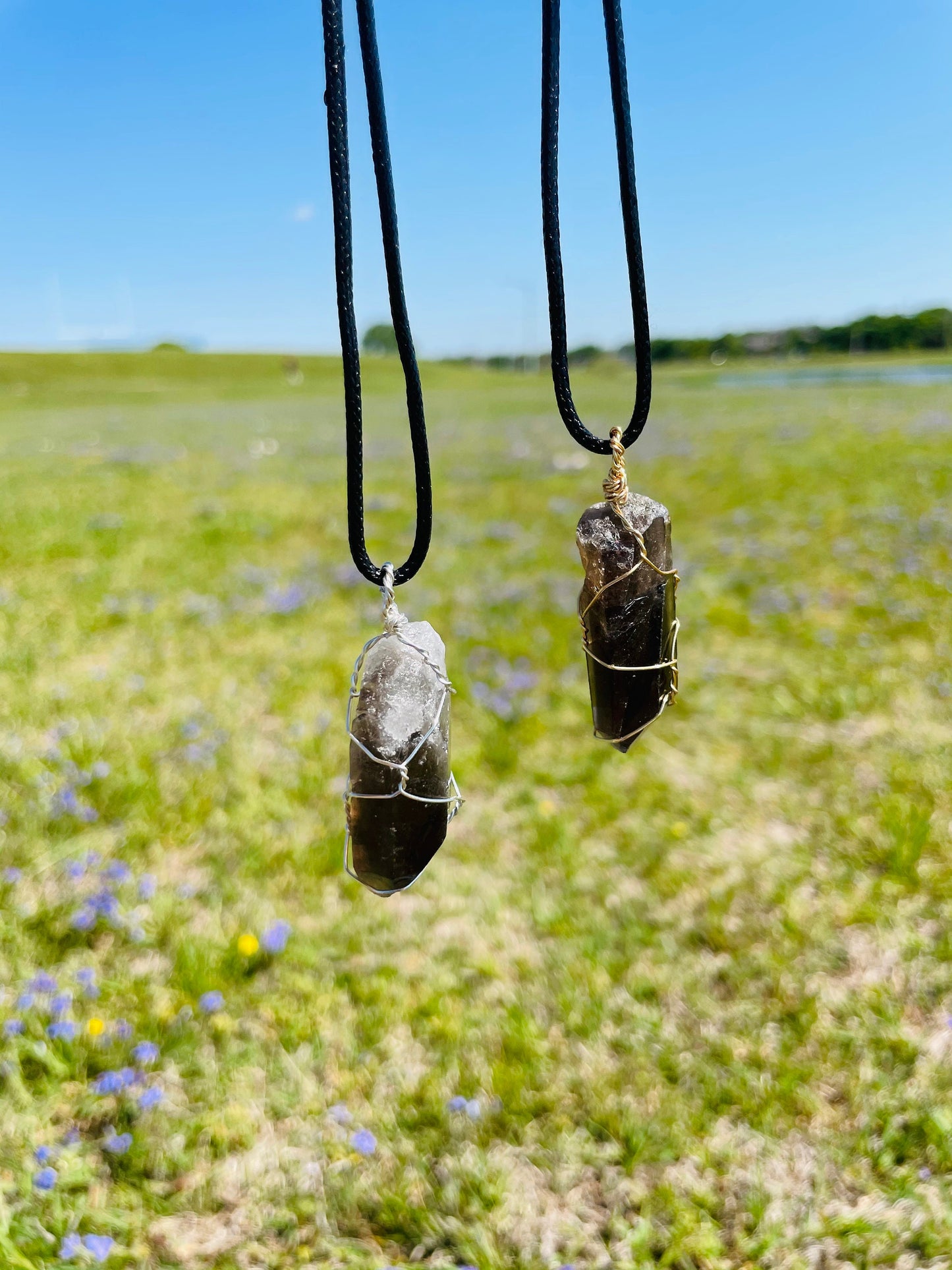 Raw Smokey Quartz Crystal Necklace - Custom