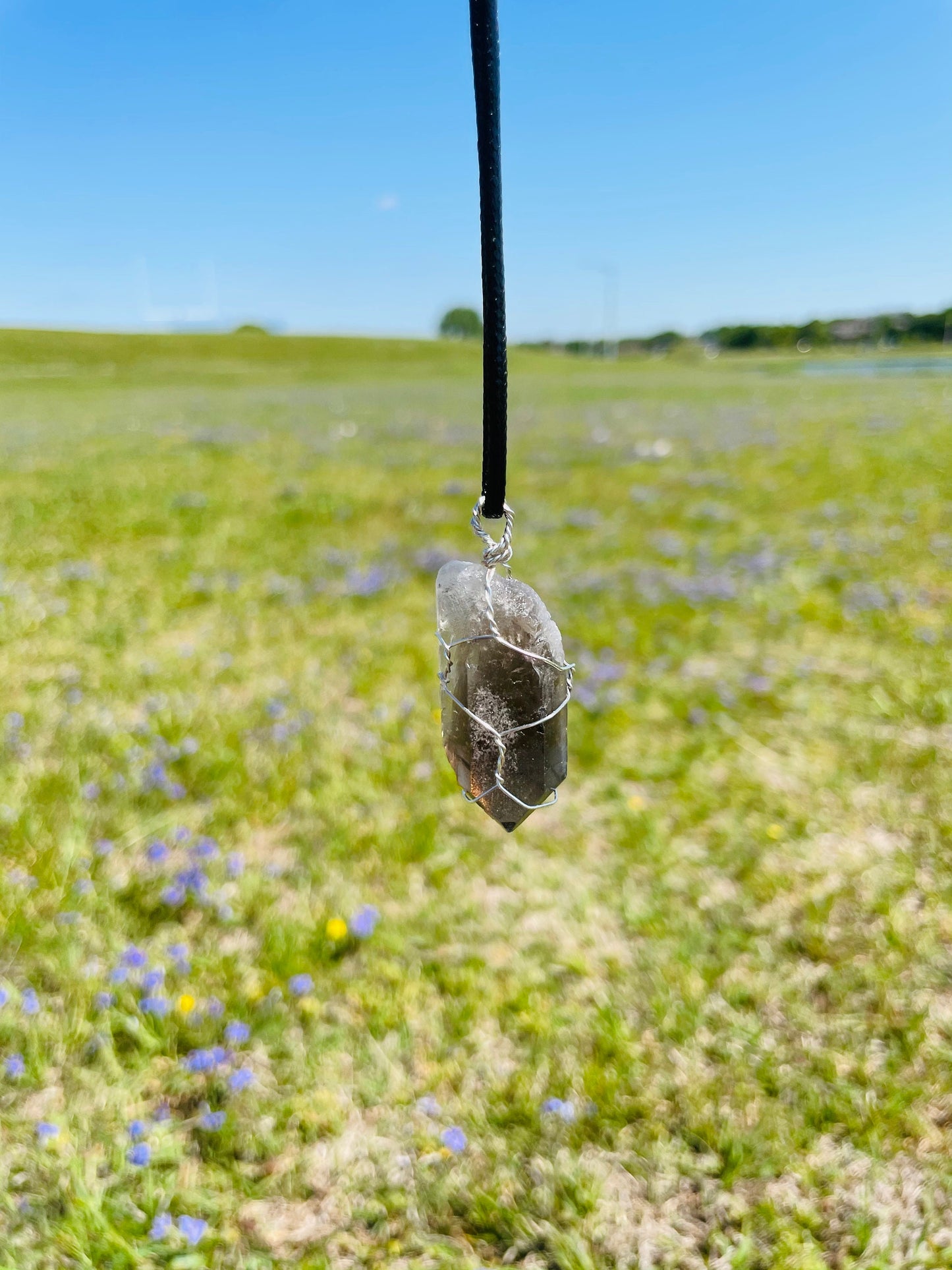 Raw Smokey Quartz Crystal Necklace - Custom