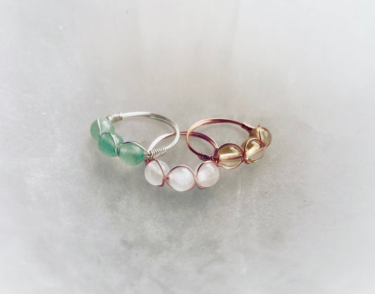 Triple Braid Crystal Ring - Custom