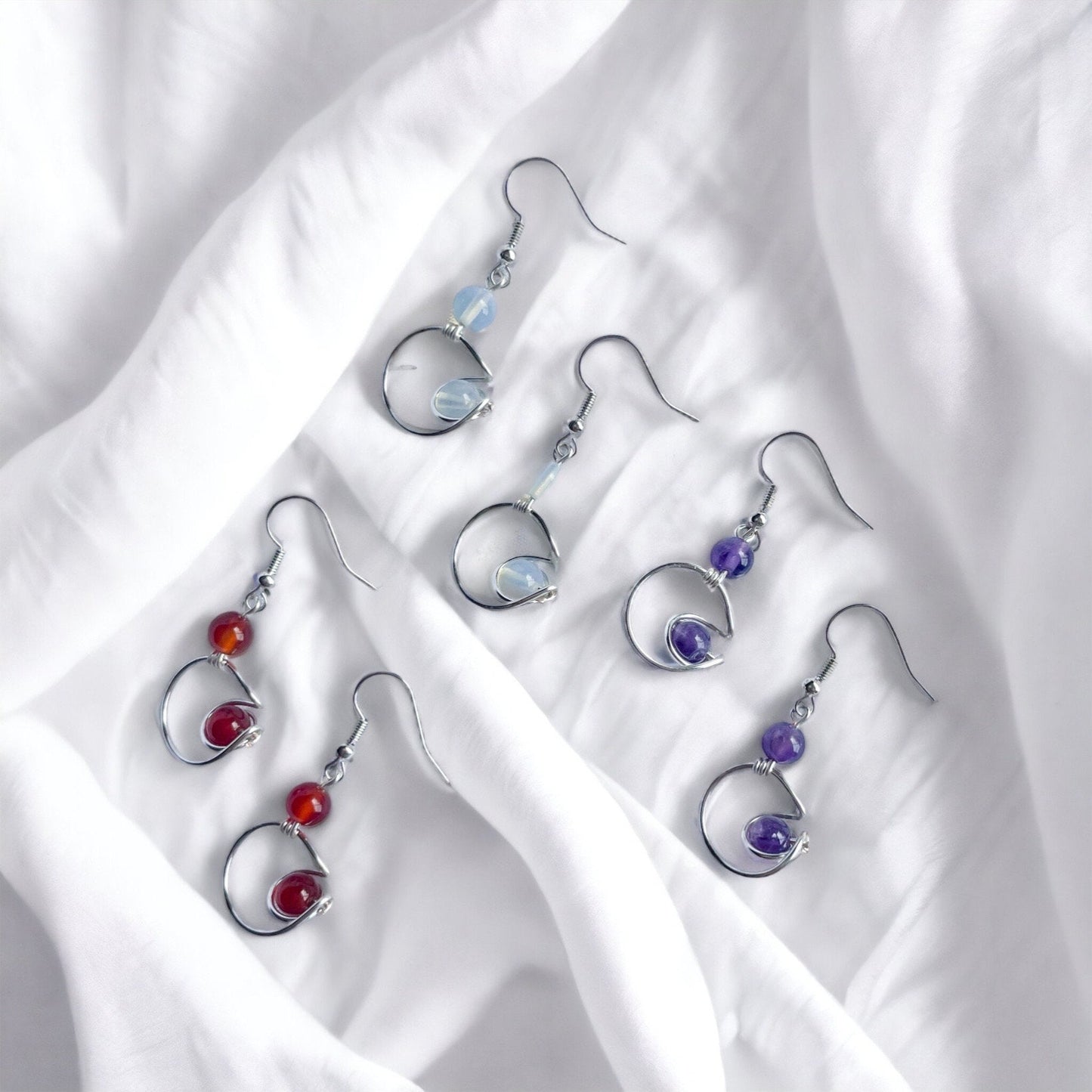Crystal Moon Earrings - Custom